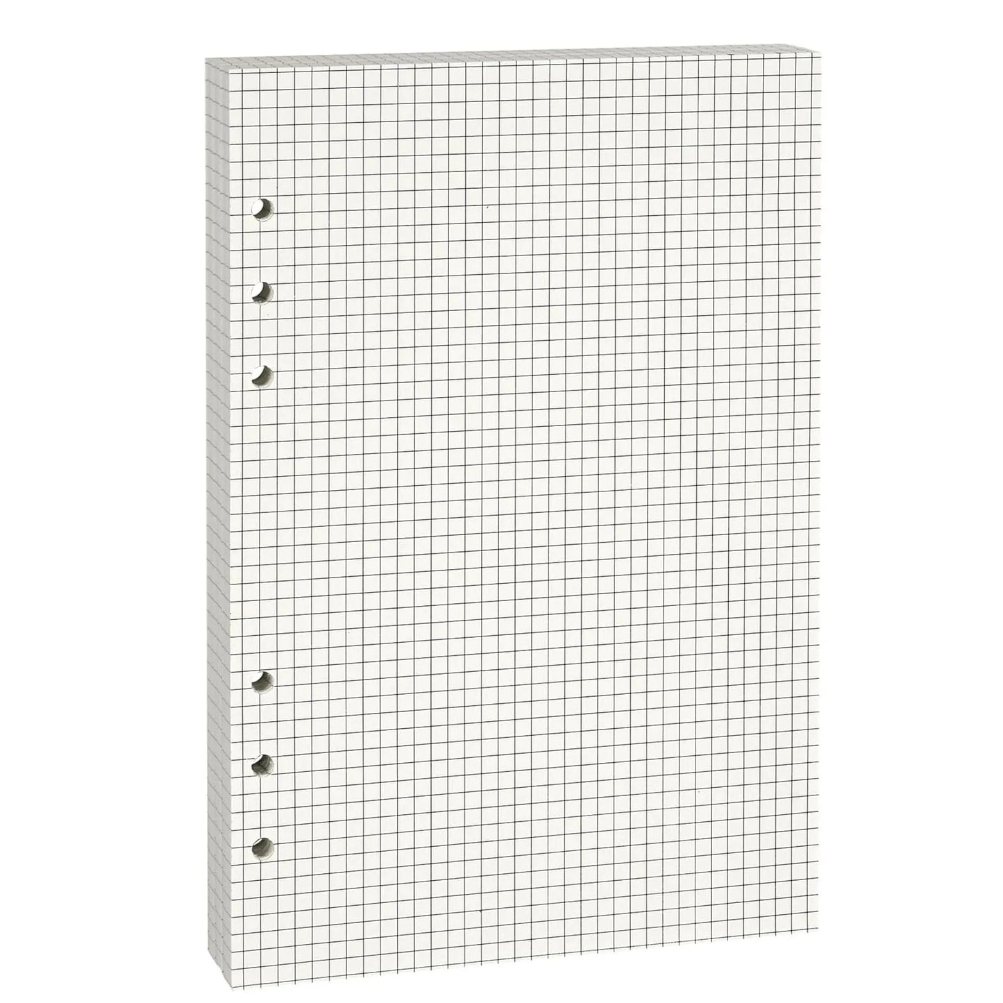 A5 PU Leather Binder Cover Refillable 6 Ring Notebook Organizer with Magnetic Buckle