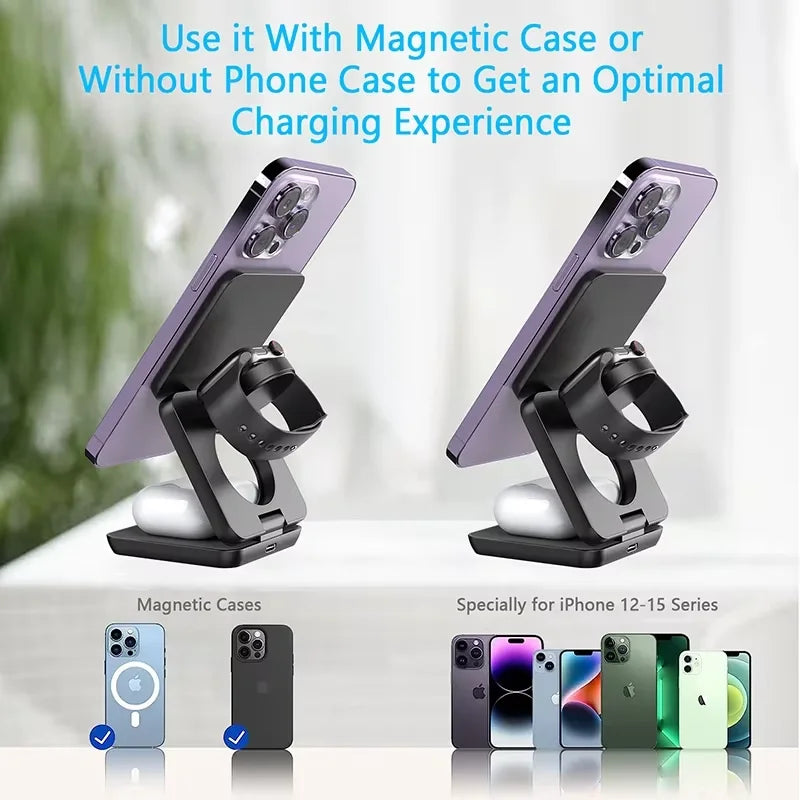 3-in-1 Foldable Wireless Charging Stand