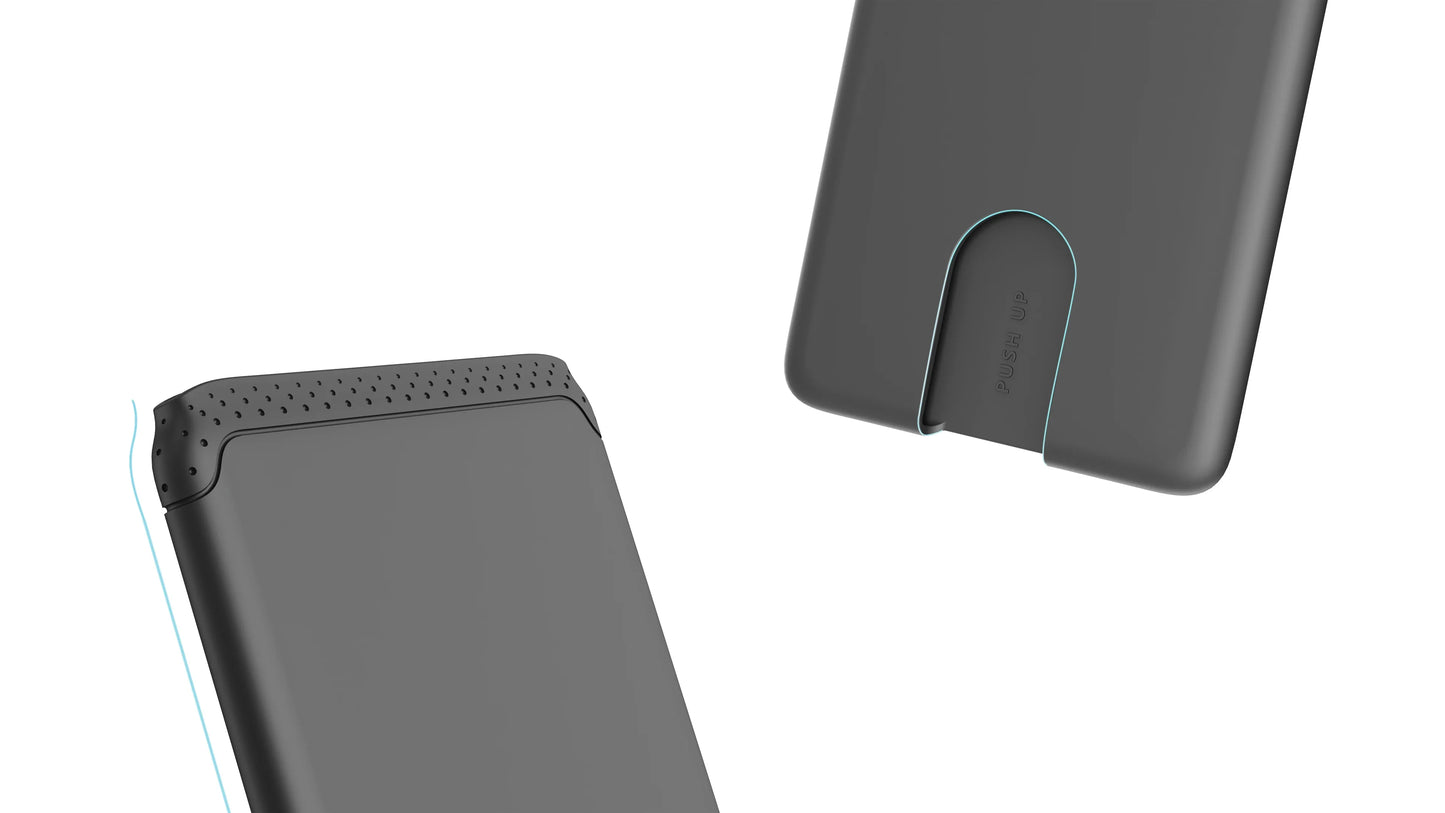 Adhesive Silicone Phone Card Holder Slim Adhesive Wallet For iPhone And Android