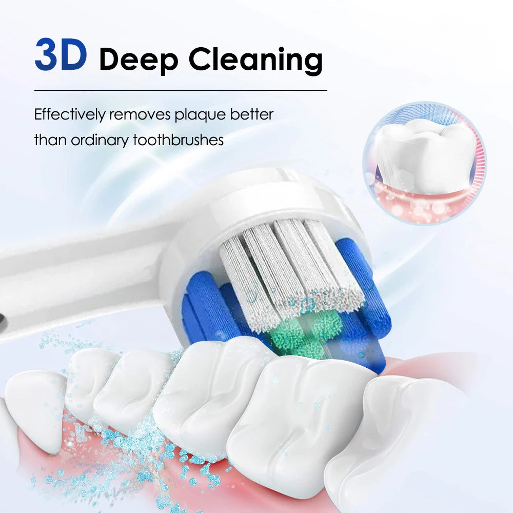 Intelligent Cordless Electric Toothbrush | USB Rechargeable Waterproof Oral Care