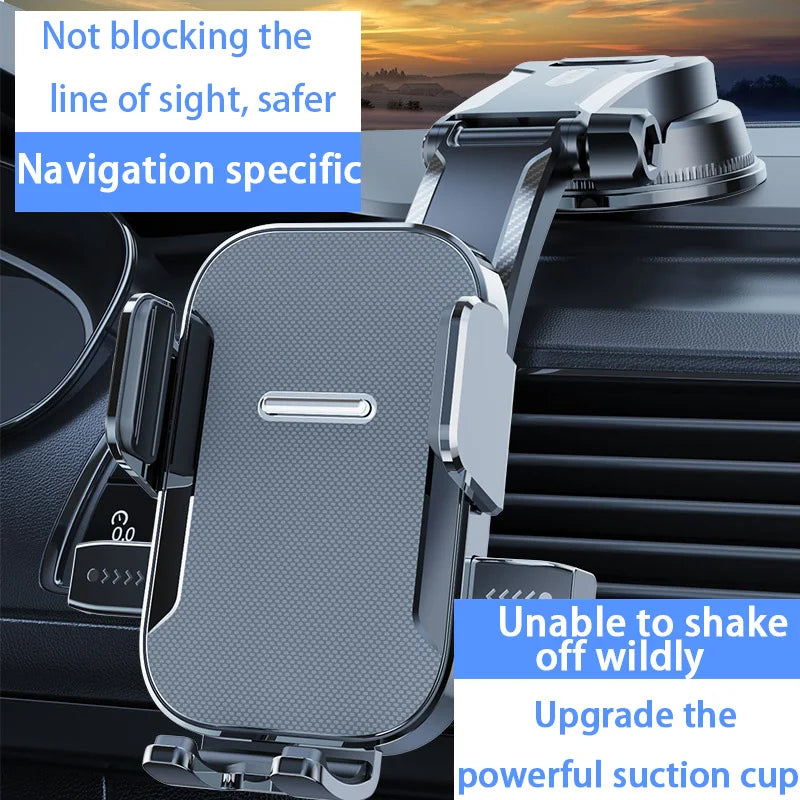 Universal Car Phone Holder Strong Suction Mount 360 Rotation Navigation Bracket