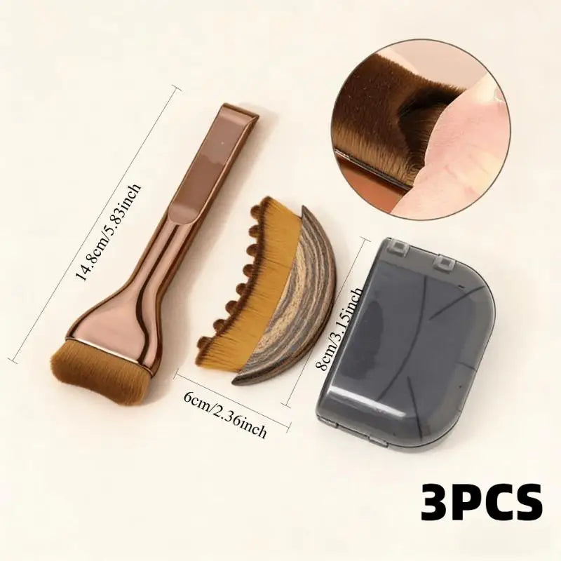 Lymphatic Contour Face and Body Brush Ultra Thin Wide Tongue Massager for Dry Brushing
