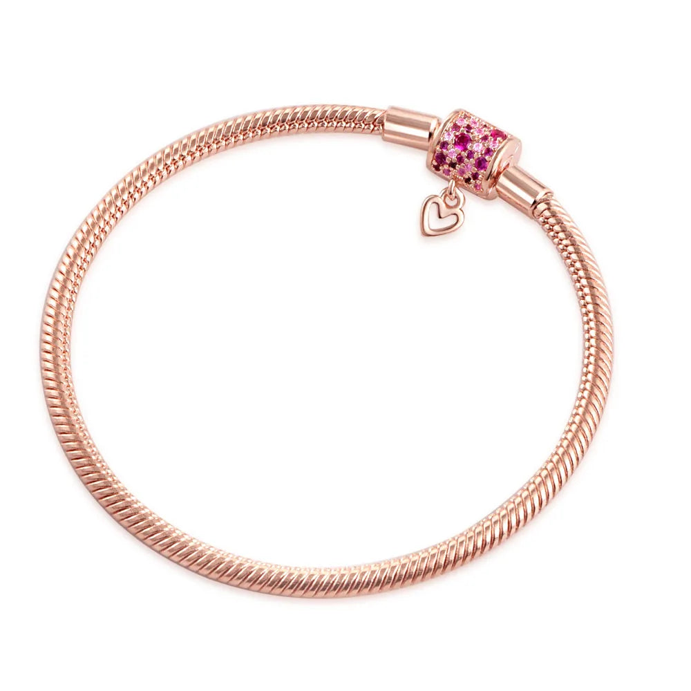 Hot Selling 925 Silver Flower Shaped, Heart Shaped, Butterfly Bracelet, Suitable For European Women's Fashionable Luxury Jewelry