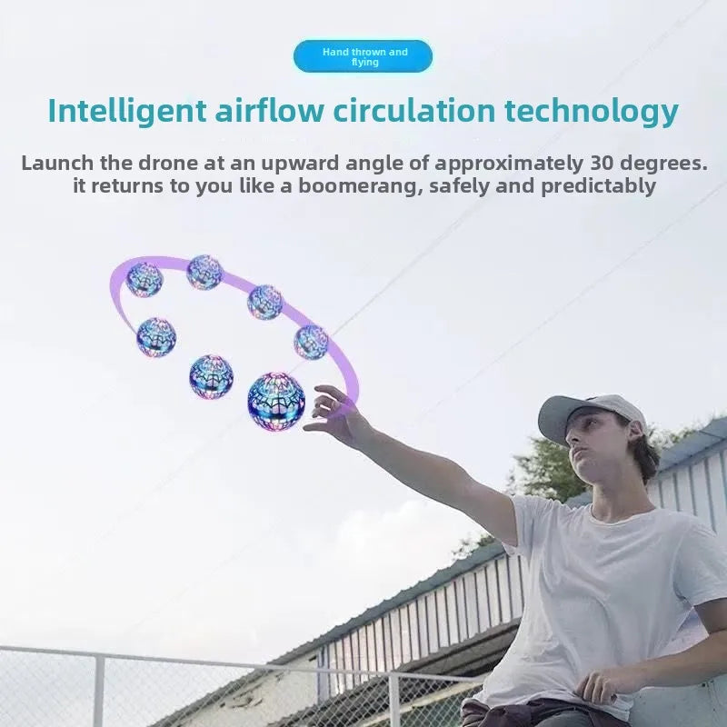 Hand-Controlled LED Flying Ball Toy