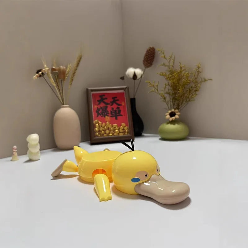 3D Cute Duck Coaster – Funny Pressable Stress Relief Desk Decor