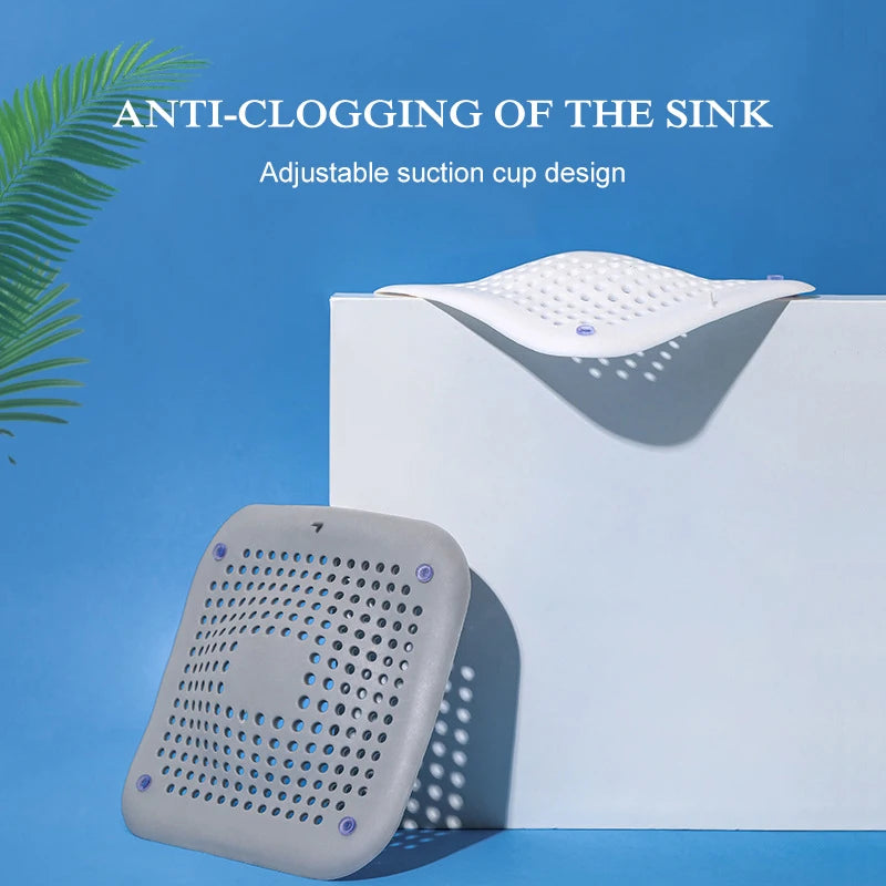 Silicone Sink Strainer Shower Drain Hair Catcher Bathtub Floor Filter Plug Cover