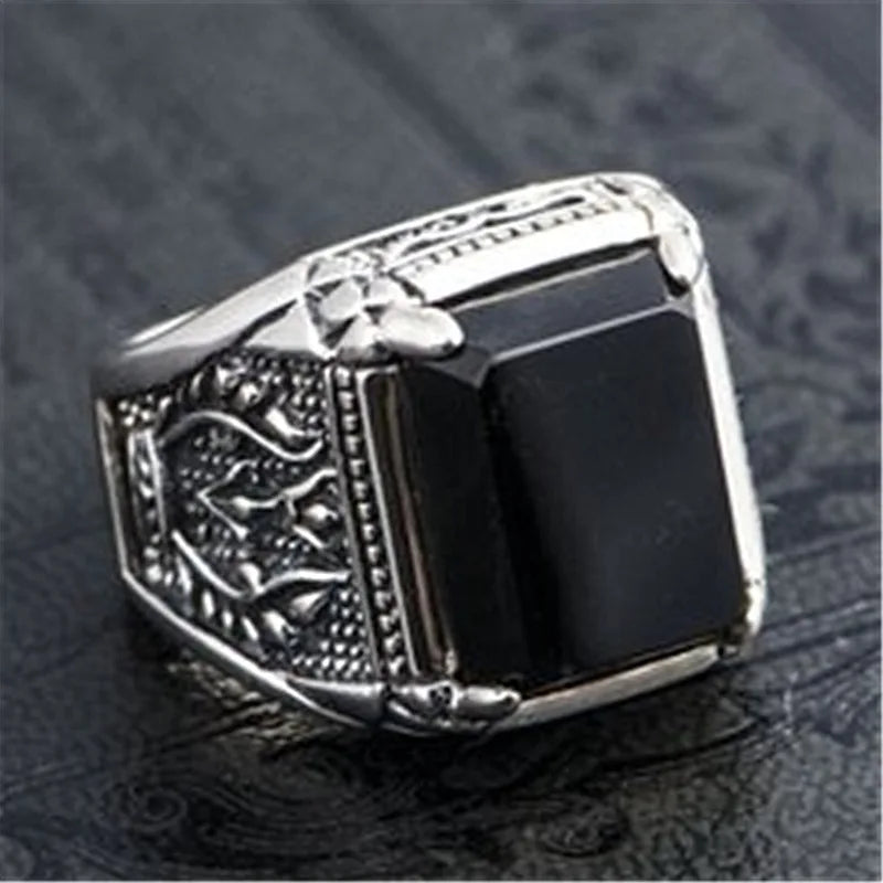 925 Sterling Silver Men Rings High Quality for Men Temperament Banquet Wedding Jewelry Anniversary Party Gift