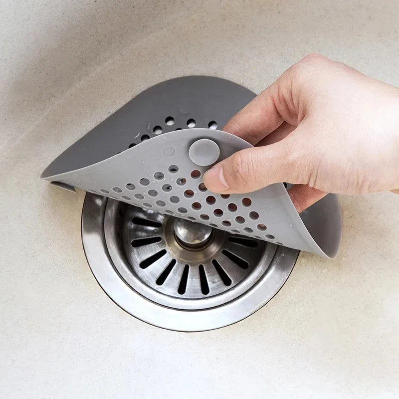 Silicone Sink Strainer Shower Drain Hair Catcher Bathtub Floor Filter Plug Cover