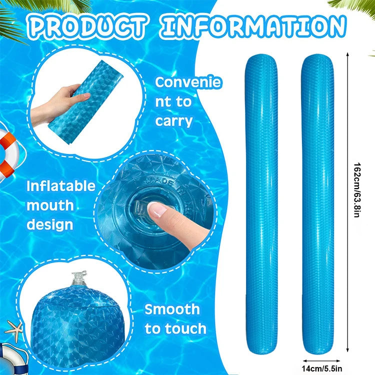 Rooxin Inflatable Pool Float Stick - Multi-Use Swimming Circle & Water Ring