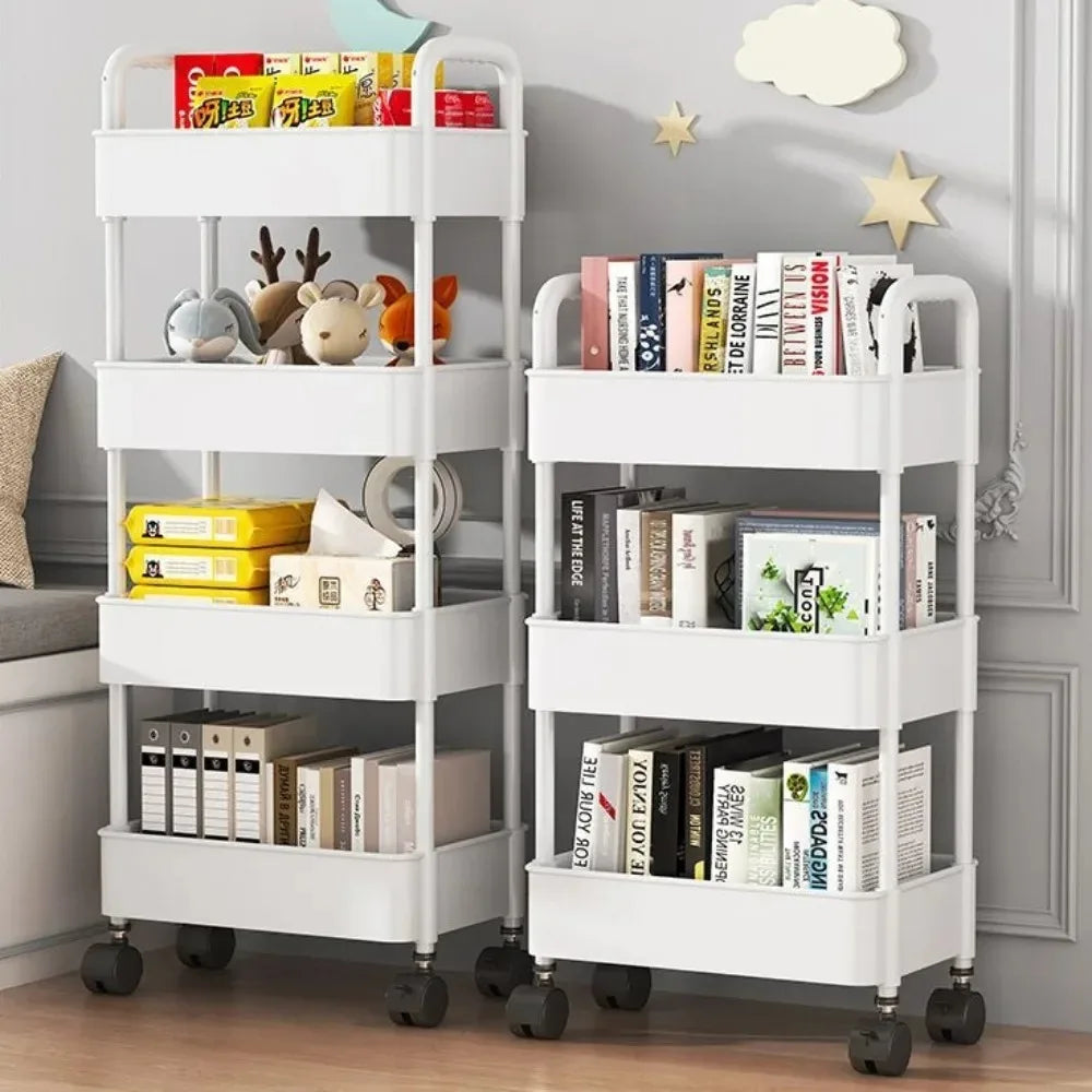 Mobile Multi-Layer Storage Trolley Cart