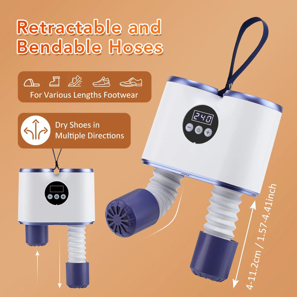 Portable Shoe Dryer with Timer – Fast Drying Boot & Sneaker Heater