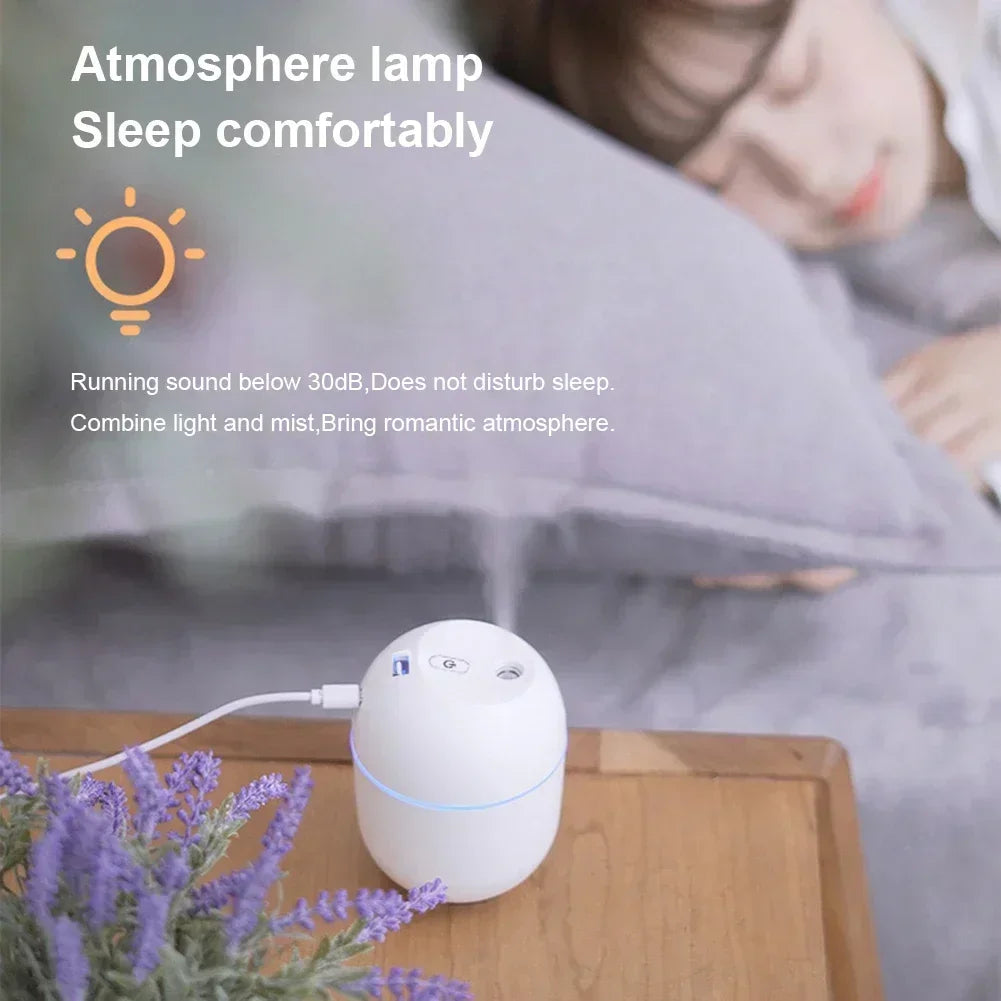 Portable USB Mini Humidifier with LED Light