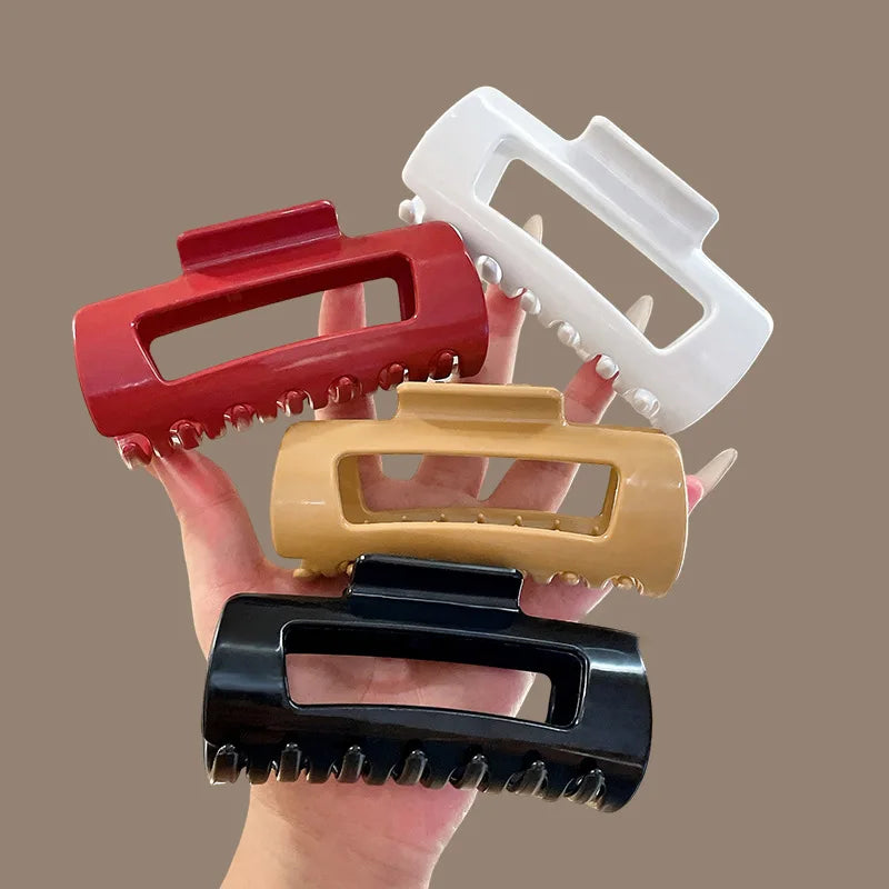 Safe Soft Silicone Shark Clip – Anti-Collision Head Protection & Anti-Fall Hair Claw