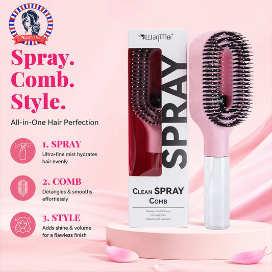 2-in-1 Spray Bottle Scalp Massage Comb