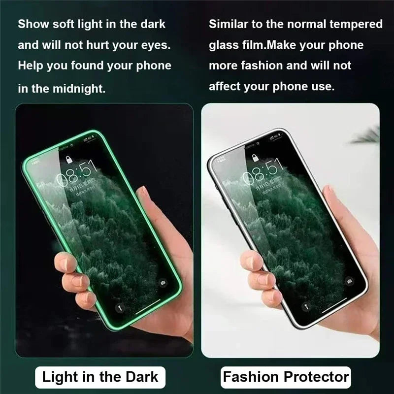 Luminous Tempered Glass Screen Protector 3PCS Set