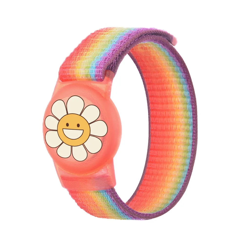 Waterproof AirTag Bracelet for Kids Nylon Hidden Tracker Wristband Toddler Band