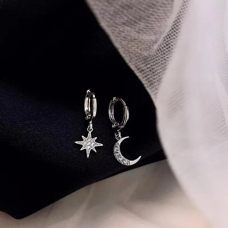 VENTFILLE 925 Sterling Silver Star Earring for Women Girl Personal Originality Trend Hip Hop Neutral Jewelry Gift Dropshipping