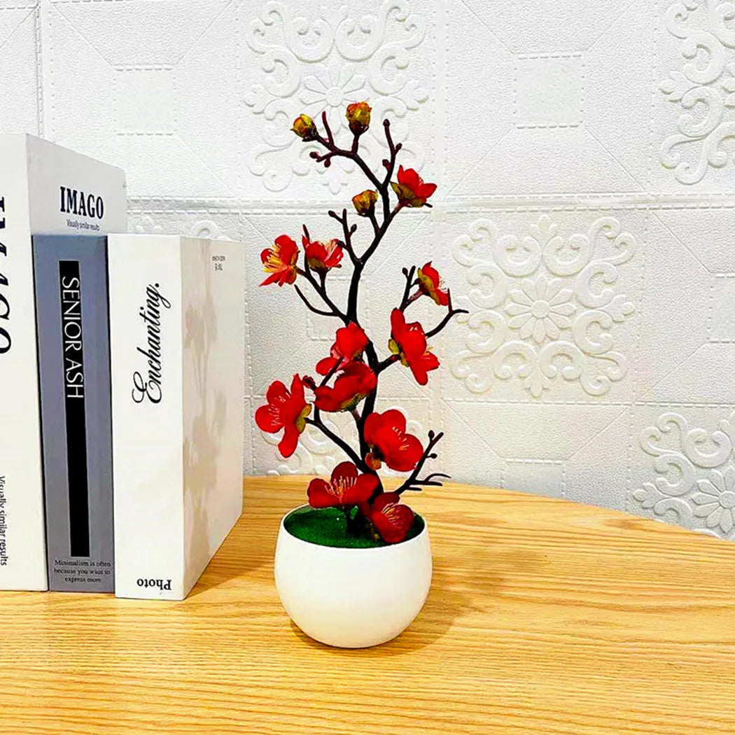 Artificial Bonsai Plum Blossom Sakura Tree