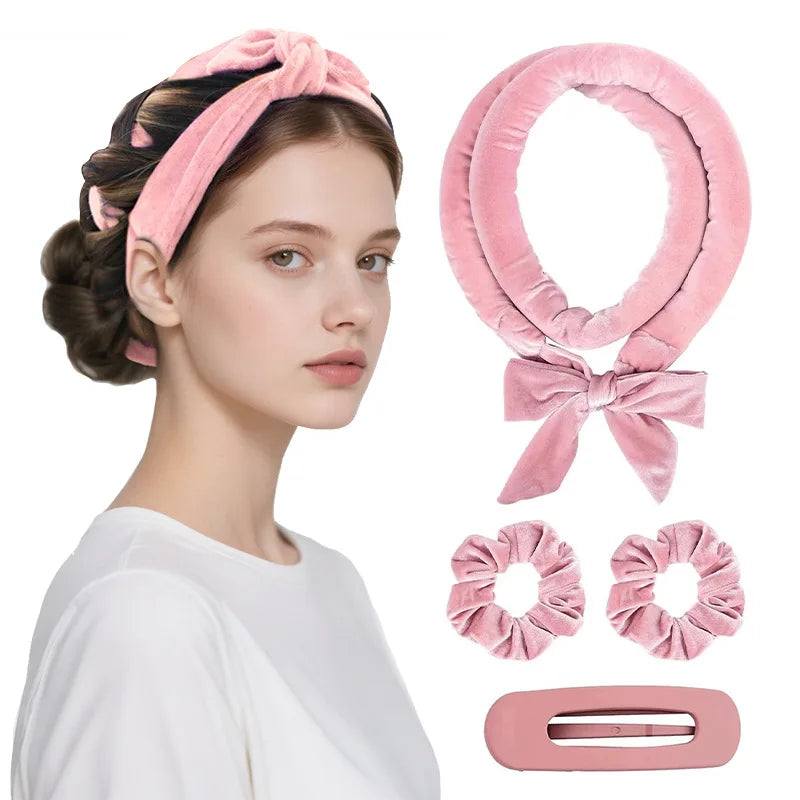 Heatless Curling Rod Headband | Silk Lazy Sleeping Hair Curler