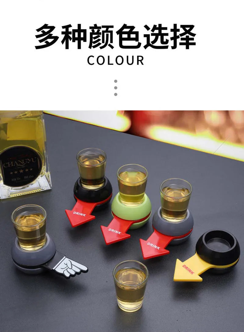 Alcoholic Penalty Turntable Toys Russian Roulette Friend Drinking Booster Game Props Bar 2023 Entertainment Atmosphere Supplies