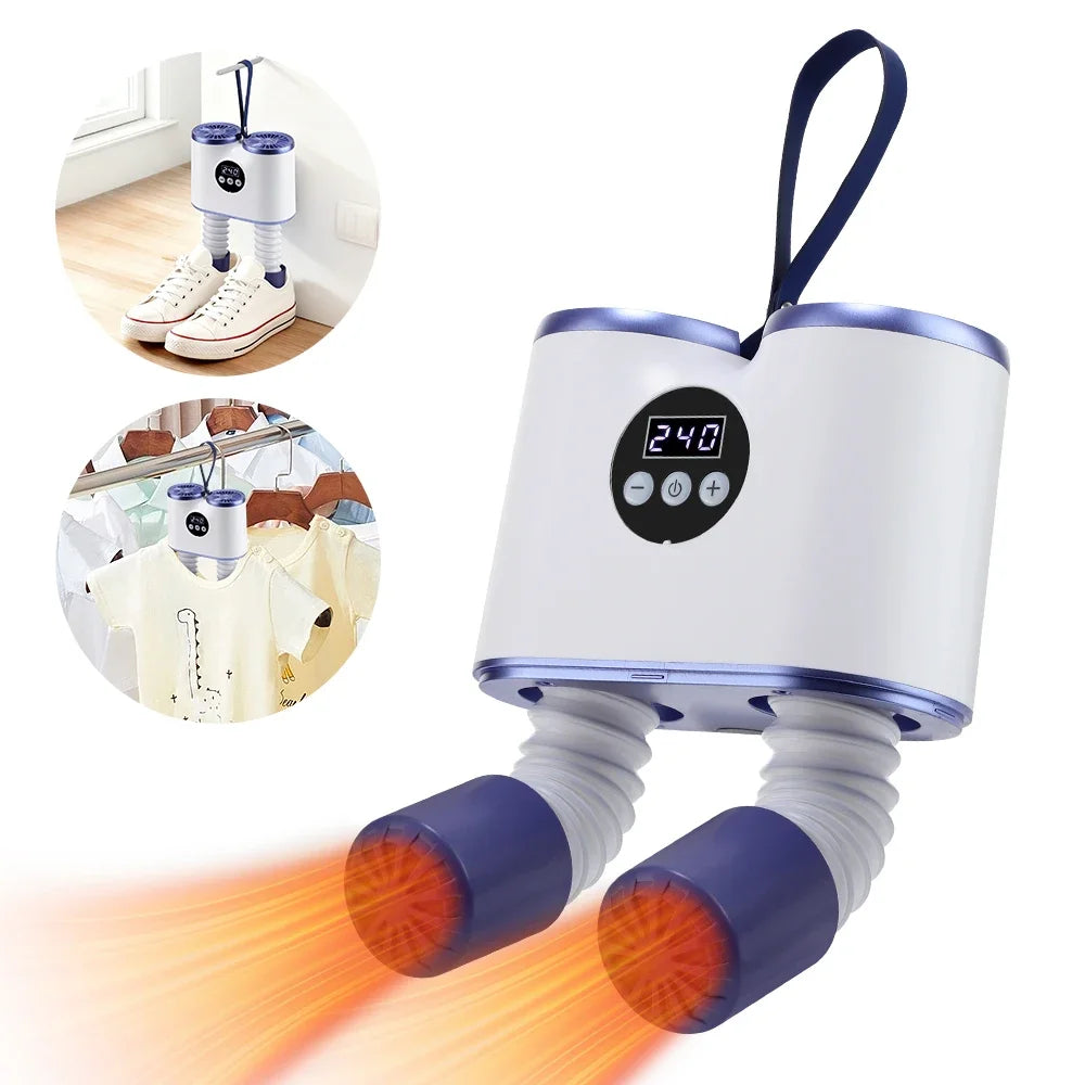 Portable Shoe Dryer with Timer – Fast Drying Boot & Sneaker Heater