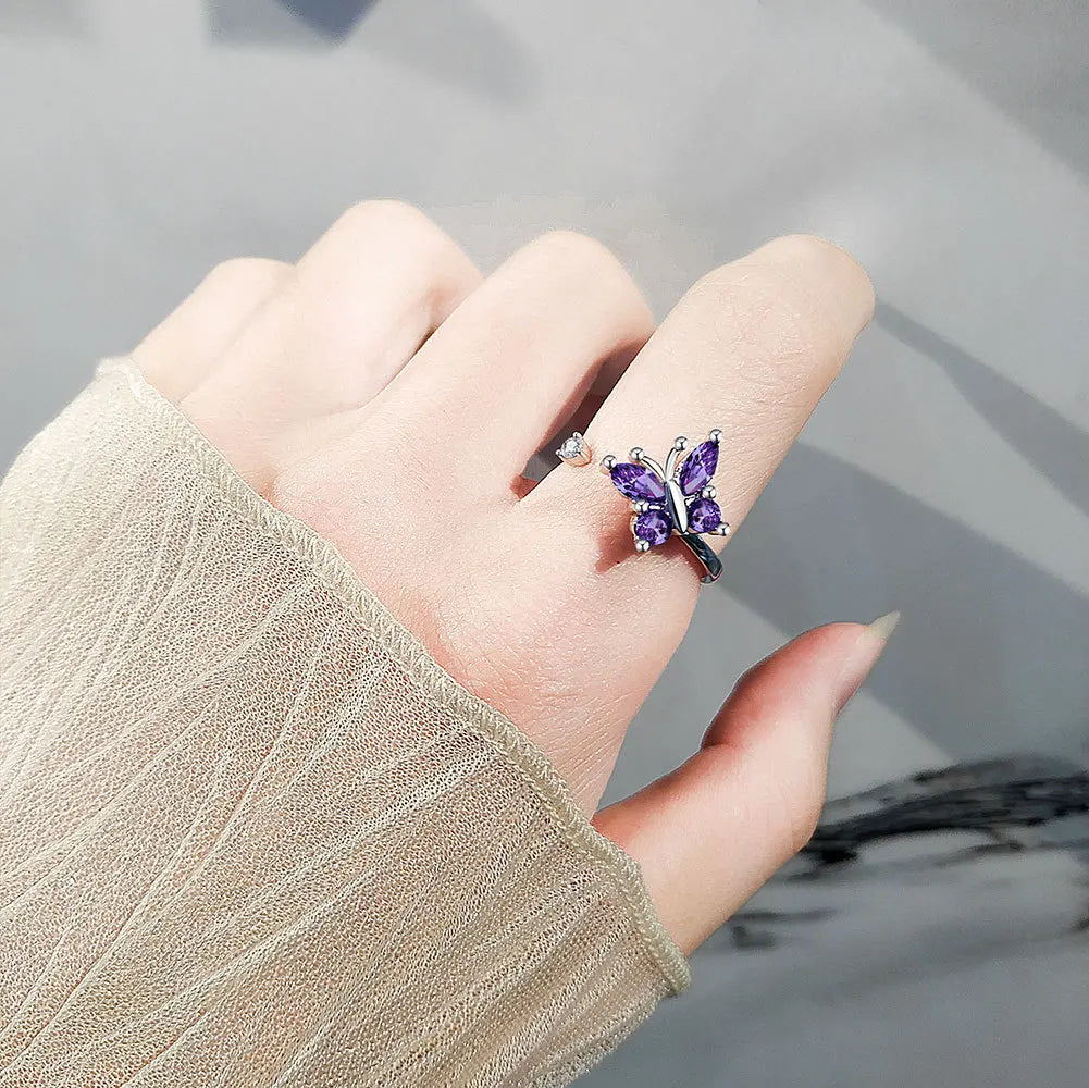 925 Sterling Silver Rotatable Sunflower Ring