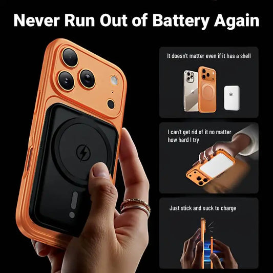 10000mAh Magnetic Wireless Power Bank – 15W PD Fast Charging for iPhone 12–17 Series