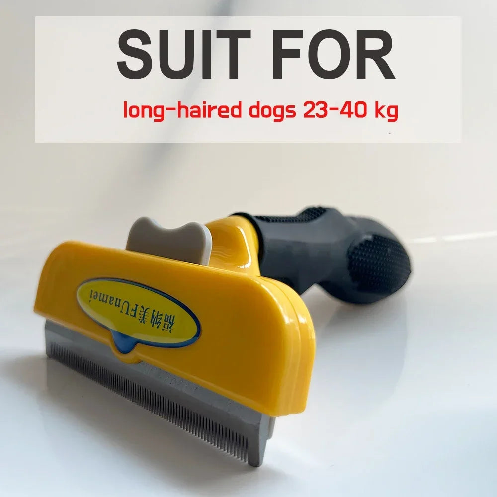 Pet Grooming Brush for Dogs & Cats – Hair Removal & Massage Comb Tool