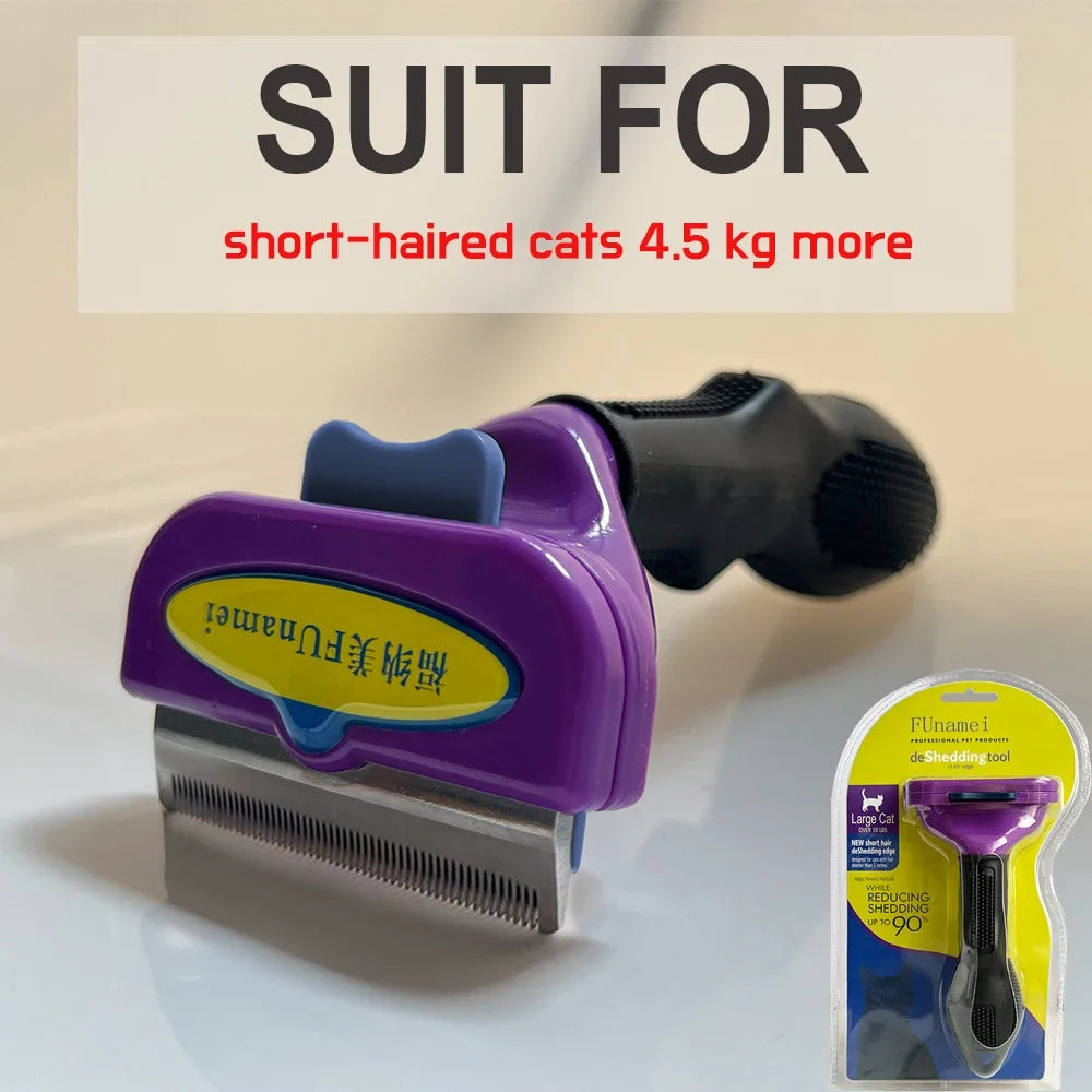 Pet Grooming Brush for Dogs & Cats – Hair Removal & Massage Comb Tool