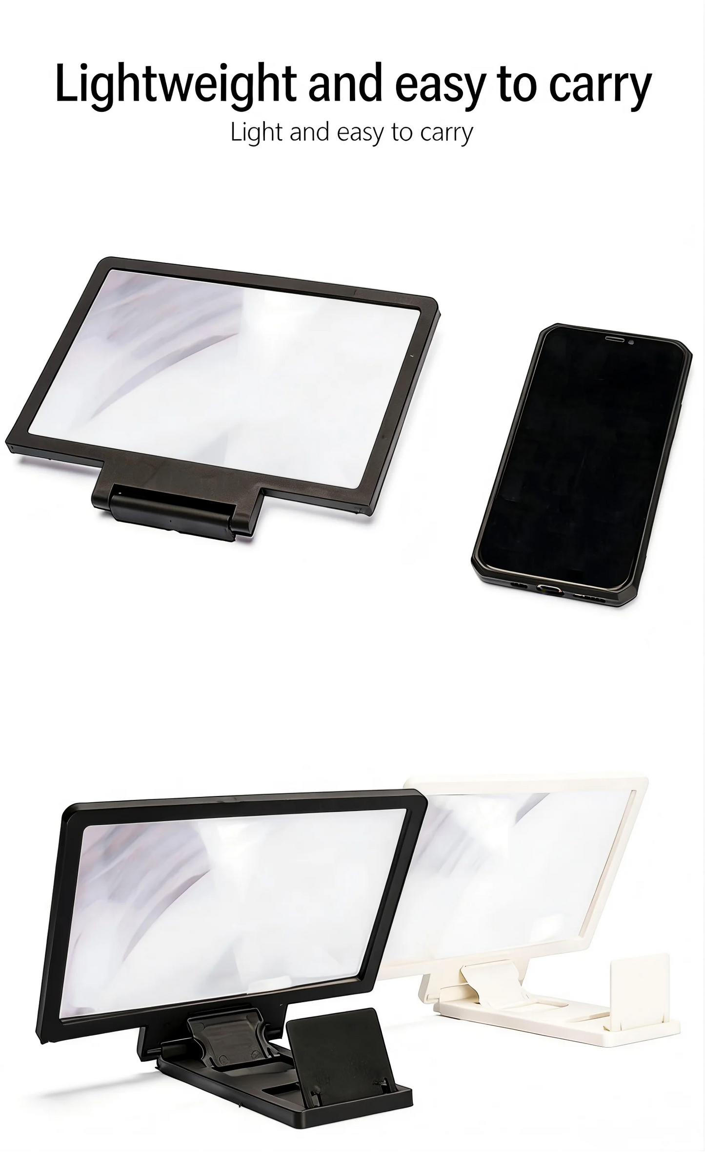 3D HD Mobile Screen Magnifier Stand
