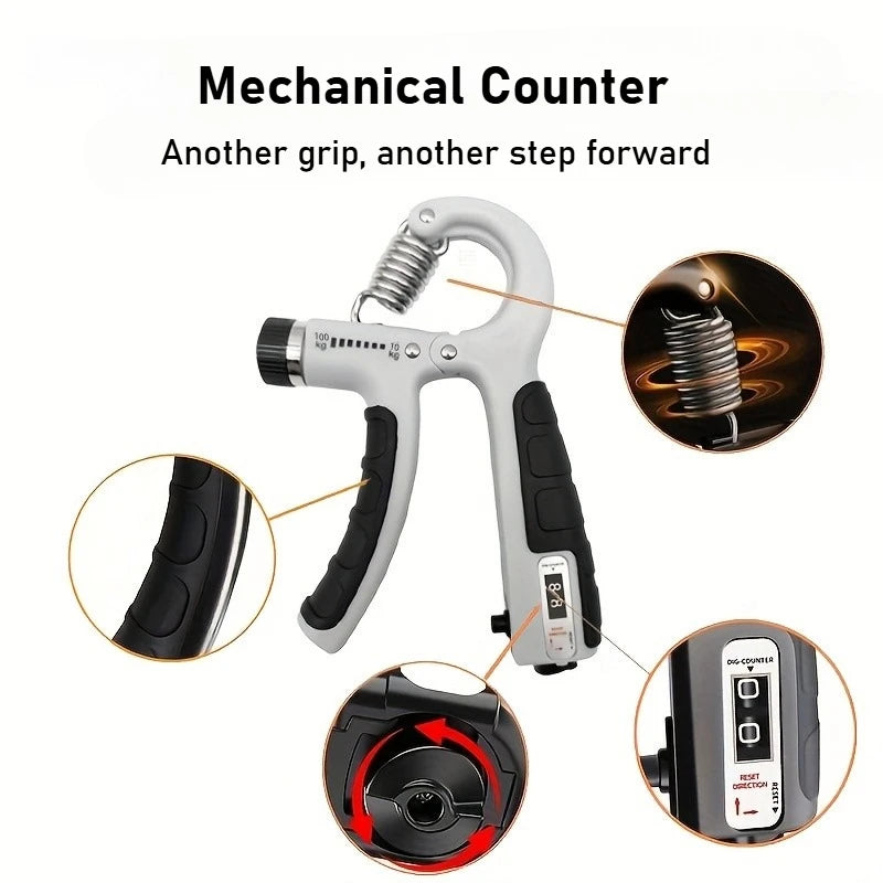 Adjustable Grip Strength Trainer – Hand & Forearm Strengthener for Muscle Building