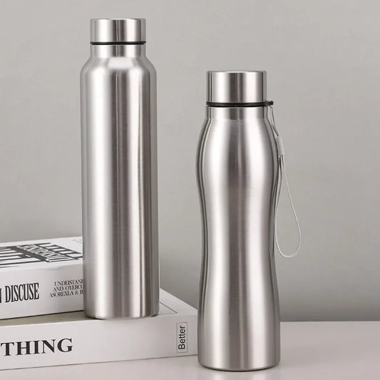 1000ml Stainless Steel Single-Layer Gym Bottle | Rugged Metal Sports Flask