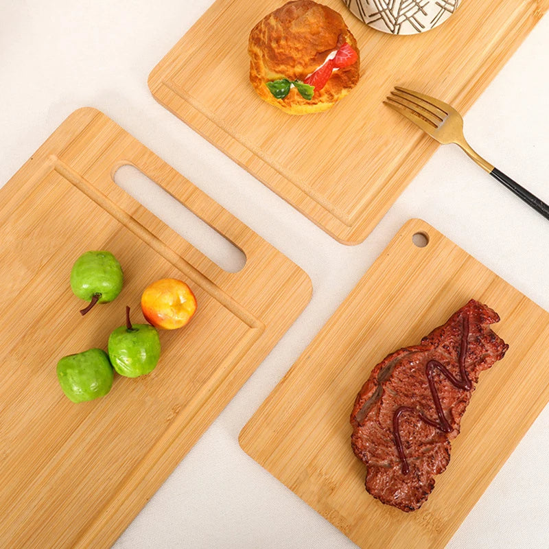 WXCOO Double-Sided Bamboo Cutting Board Natural Moso Bamboo Anti-Mold Kitchen Chopping Board Household Bamboo Board Tools