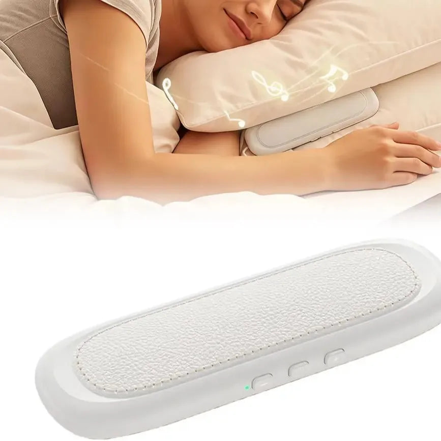 Bone Conduction Pillow Speaker Bluetooth Under Pillow Sleep Aid White Noise Machine Sound Box for Side Sleeper Gift