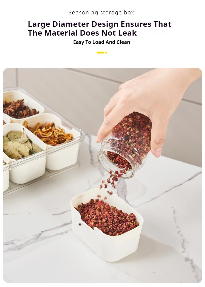 8-Grid Divided Snack Storage Box