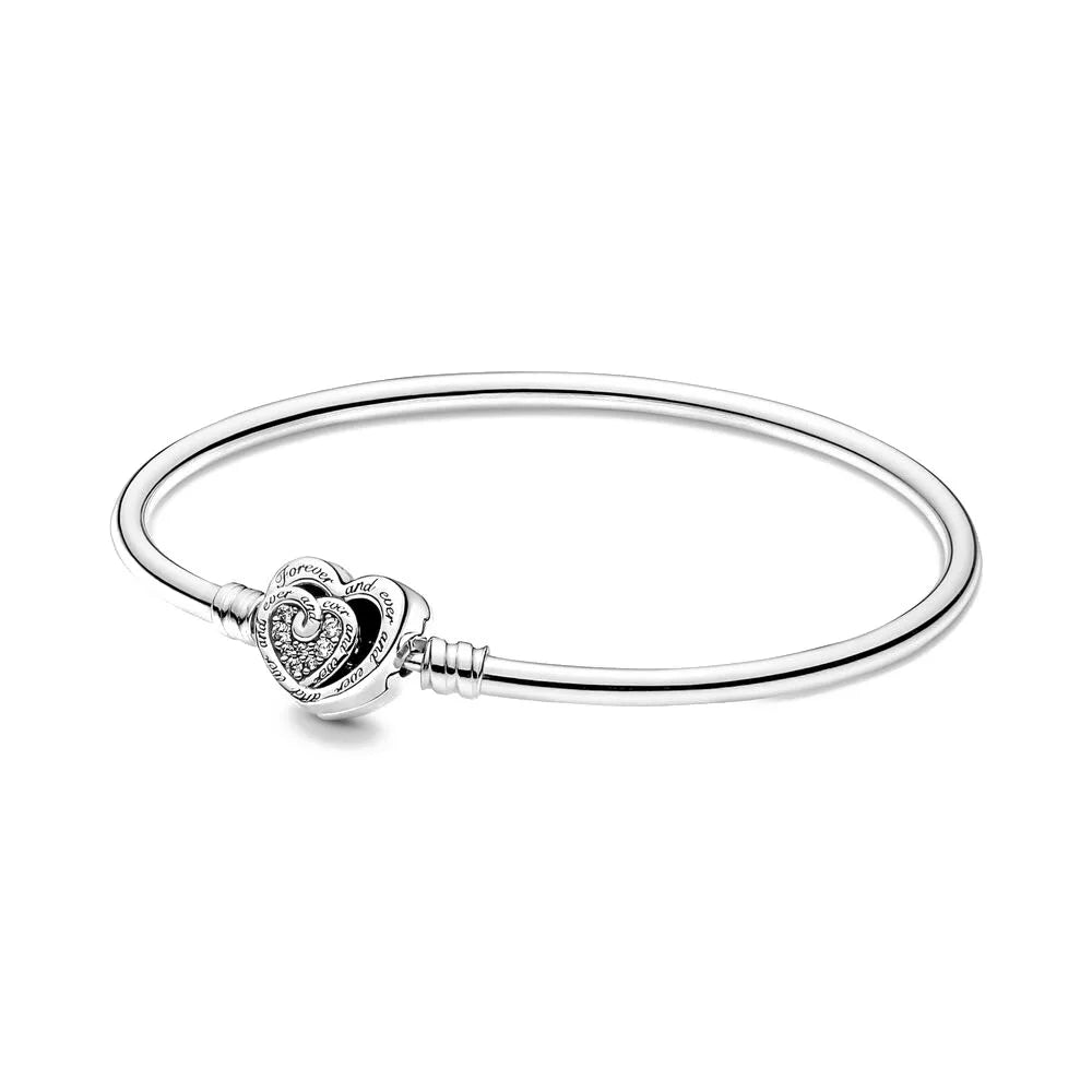Hot Selling 925 Silver Flower Shaped, Heart Shaped, Butterfly Bracelet, Suitable For European Women's Fashionable Luxury Jewelry