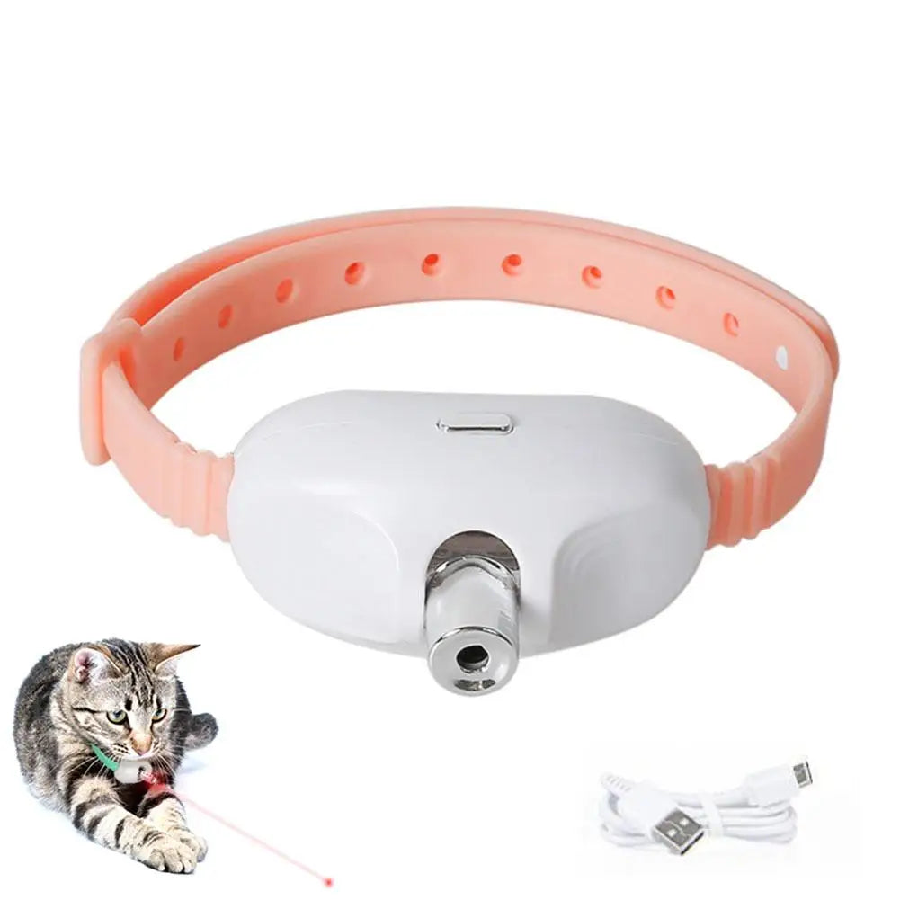 Wearable Automatic Cat Laser Collar | Hands-Free Interactive LED Exercise Toy
