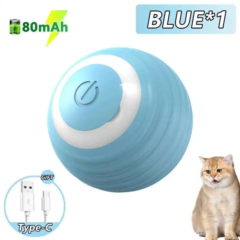 Smart Interactive Dog Toy Ball – USB Rechargeable Automatic Bouncing LED Pet Toy for Dogs & Cats