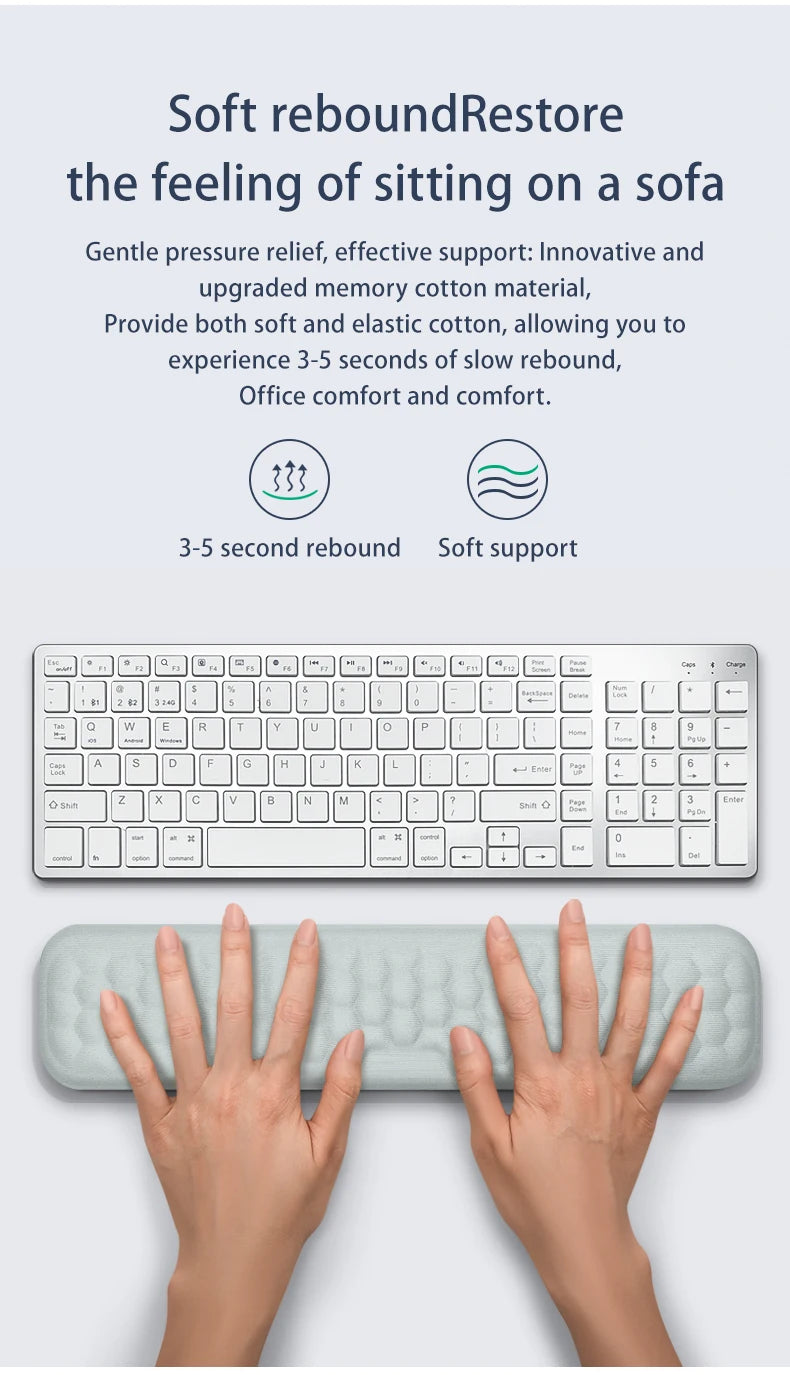 Ergonomic Keyboard & Mouse Wrist Rest Pad