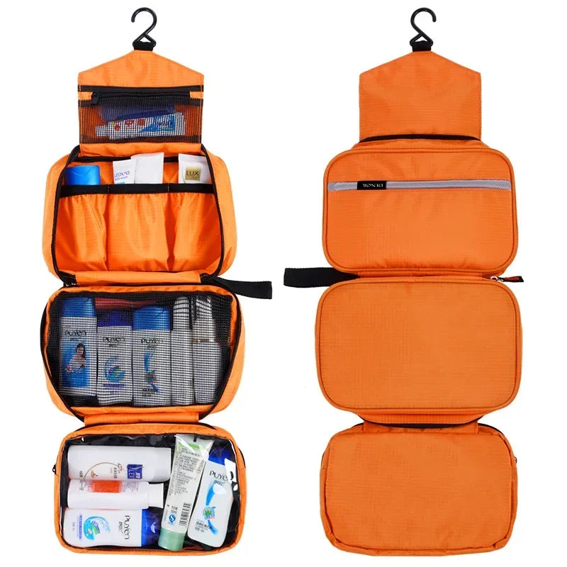 Large Waterproof Hanging Toiletry Bag – Travel Organizer for Men & Women Cosmetic & Bathroom Kit