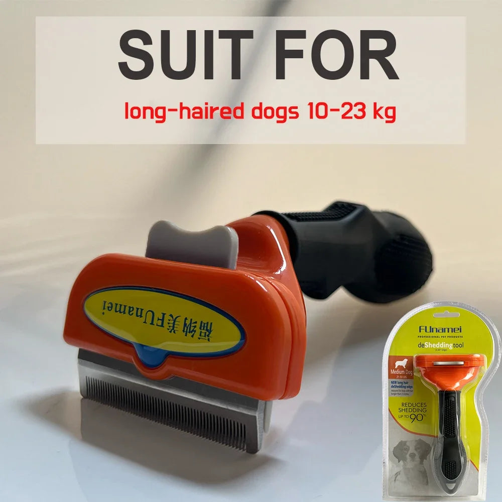 Pet Grooming Brush for Dogs & Cats – Hair Removal & Massage Comb Tool