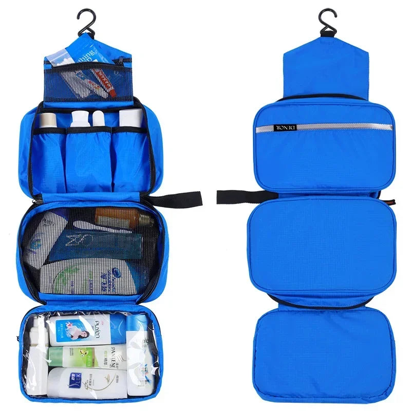 Large Waterproof Hanging Toiletry Bag – Travel Organizer for Men & Women Cosmetic & Bathroom Kit