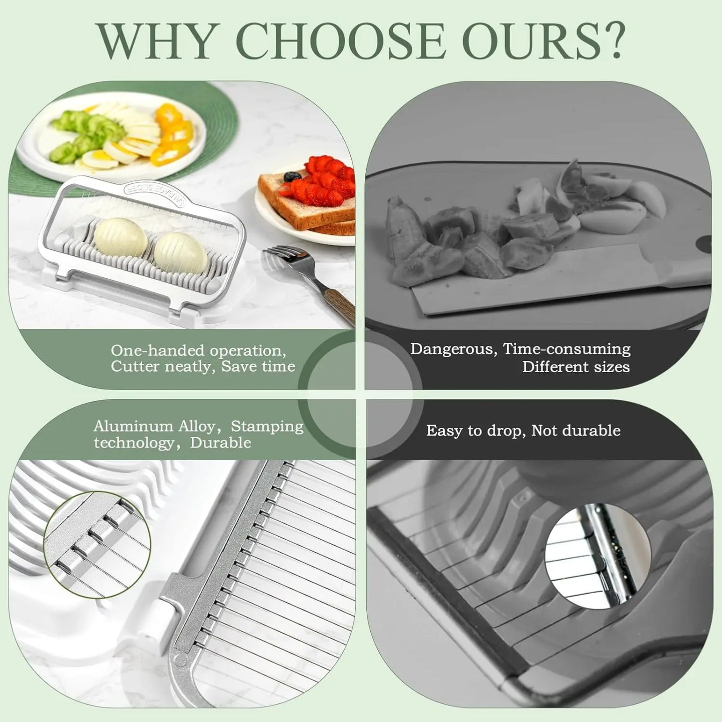Multi Egg Slicer for 2–3 Eggs