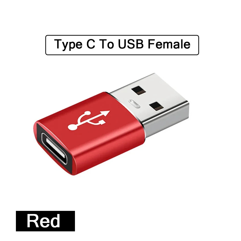 2Pcs USB 3.0 Male to USB-C Female OTG Adapter Converter for MacBook iPad PC