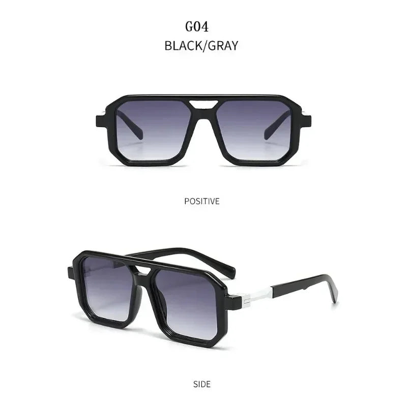 2025 Vintage Fashion Sun Protection Sunglasses for Men Square Shades Retro Flair Sunglasses Womens Trendy Shades Gafas De Sol