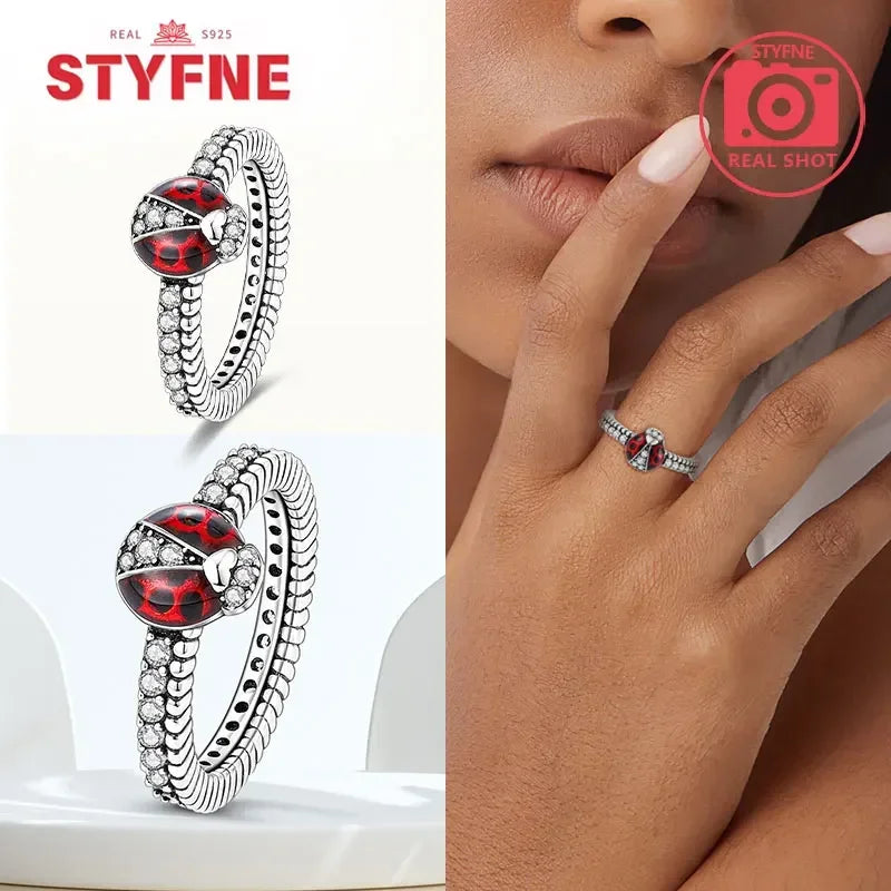 925 Sterling Silver Blue Evil Eyes Ring Original Design Zircon Finger Lucky Sign Rings for Women High Quality Fine Jewelry Gift
