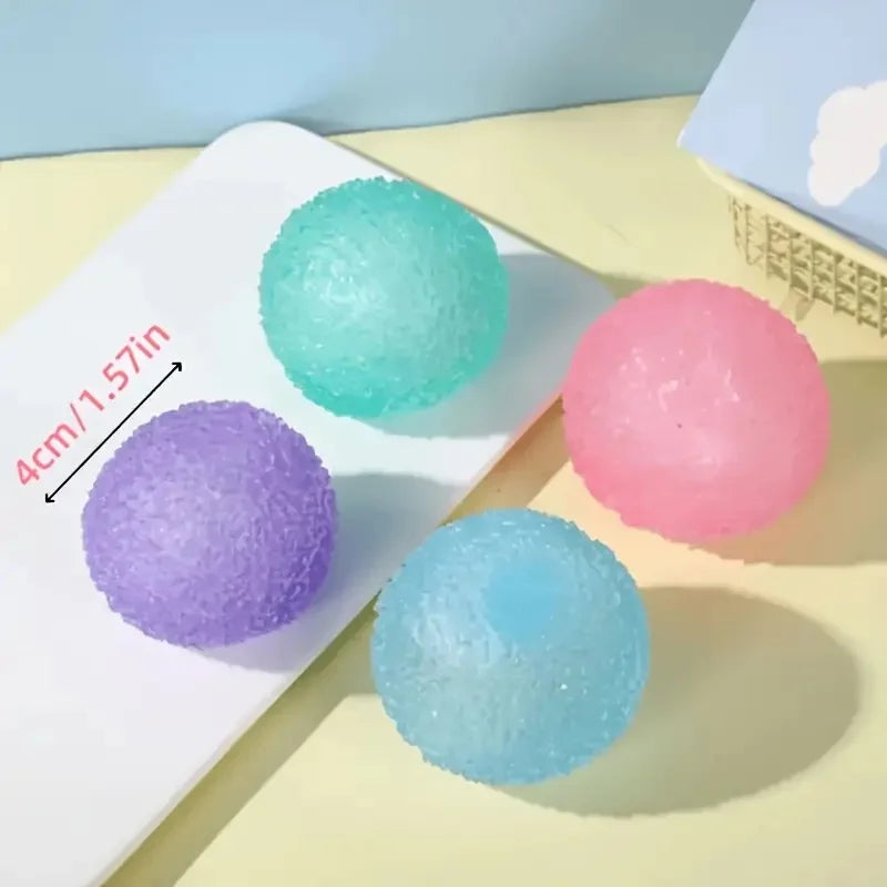 Multicolor Squishy Ice Ball Toy – Soft Sensory Stress Relief