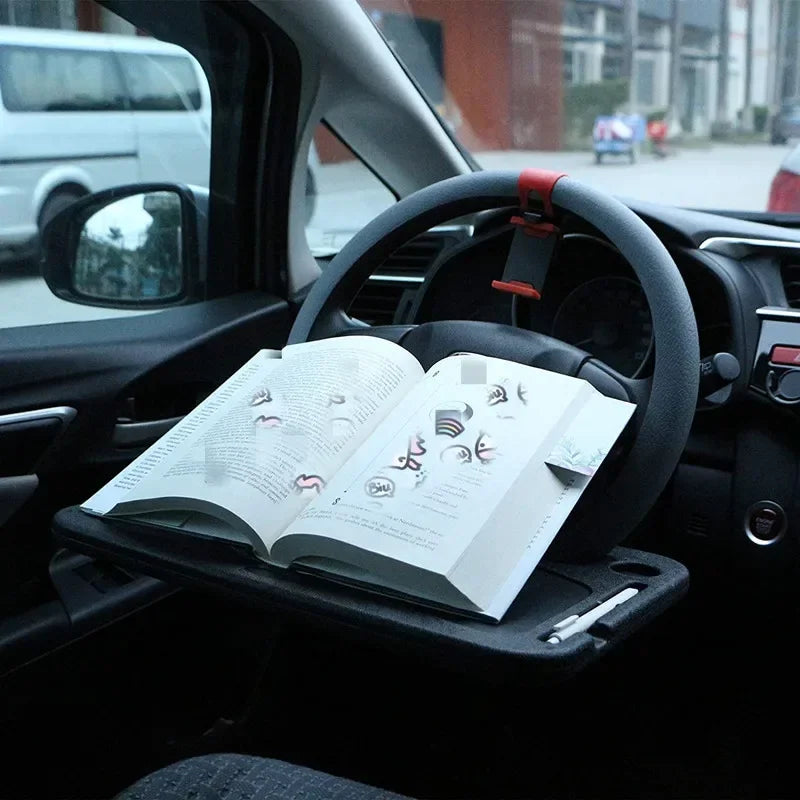 Portable Car Steering Wheel Laptop Tray Table