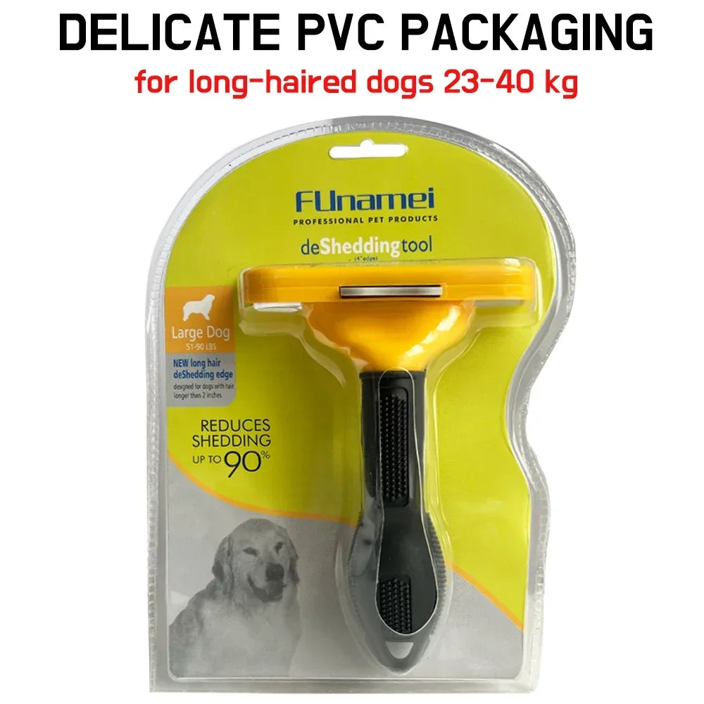Pet Grooming Brush for Dogs & Cats – Hair Removal & Massage Comb Tool