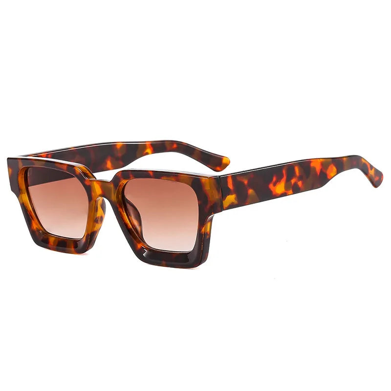 Fahion Vintage Small Square Sunglasses Men Women Retro Brand Designer Green Sun Glasses Unisex Ins Popular Shades Eyewear UV400